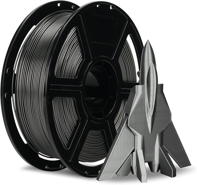 FLASHFORGE Rapid PETG Filament 1.75mm Metallic Grey, Max 600mm/s High Speed by FLASHFORGE