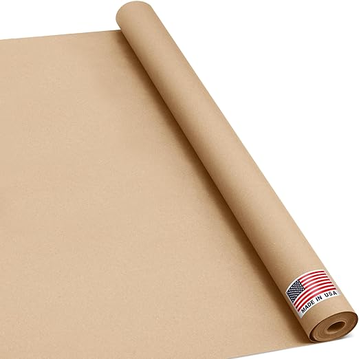 36" x 1200" Natural Kraft Paper Roll – USA Made Non-Toxic, 100% Recyclable by Paclord
