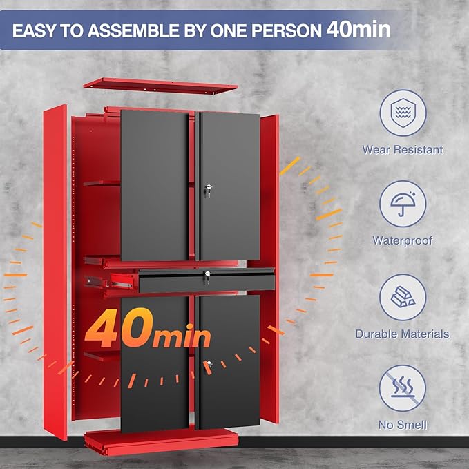 Metal Garage Storage Cabinet - Image 7
