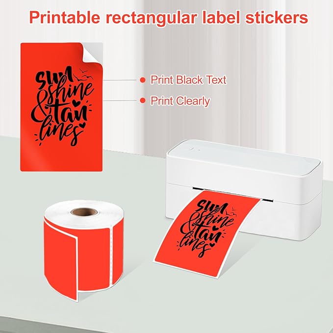 3 X 5 Inch Printable Rectangle Color Coding Labels, 300 Per Roll Adhesive Color - Image 3