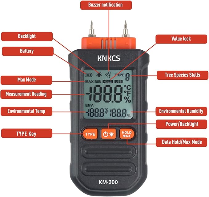 Wood Moisture Meter for Lumber - Image 2