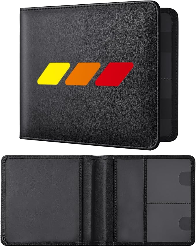 Tri-Color Sports Car Leather Registration and Insurance Holder, Vehicle Glove by Unknown