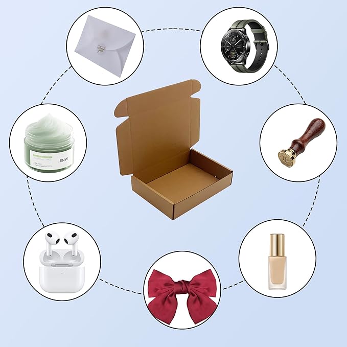 7x5x1.5 inch Small Shipping Boxes 50 Pack - Image 2