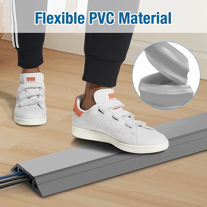 Eapele Floor Cord Cover 6.5ft Cord Covers - Image 5