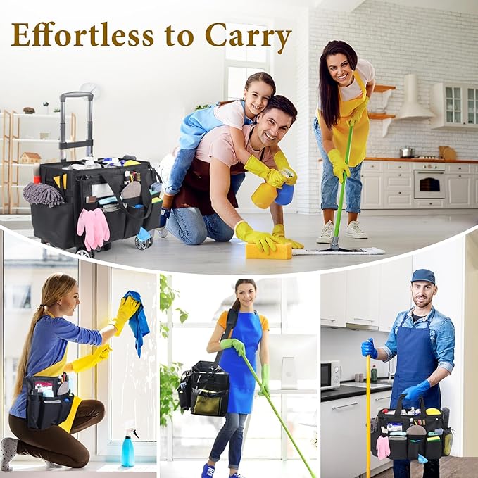 Rolling Cleaning Caddy Bag - Image 3
