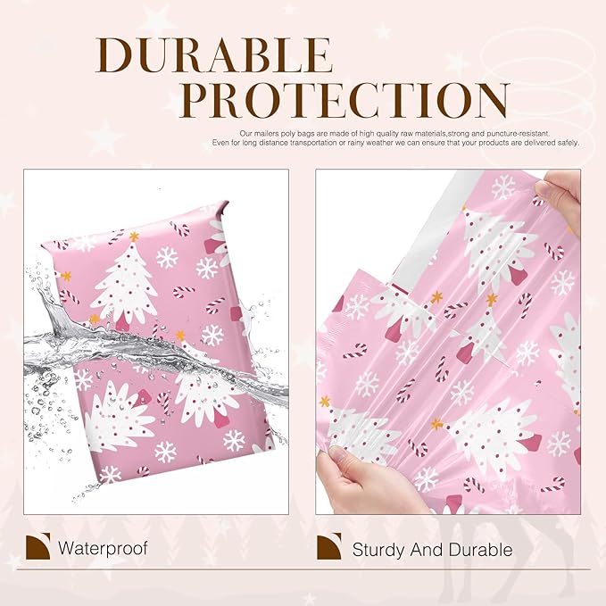 Metronic Christmas Poly Mailers 14.5x19" 500 Pack Shipping Bags - Image 7