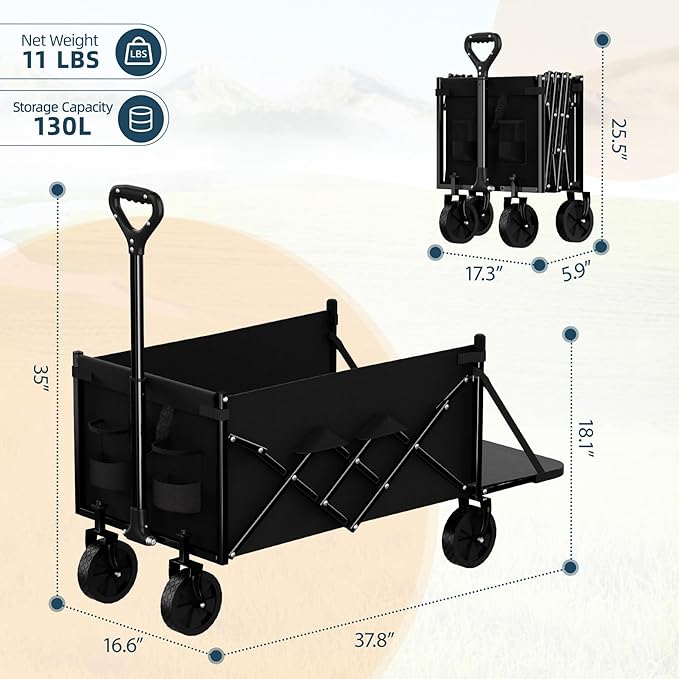 Favoyard Collapsible Wagon Carts - Image 2