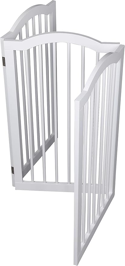 INTERNET'S BEST Arched Top Dog Gate | 3 Panel, and Porch | Portable, Extra Wide - Image 6