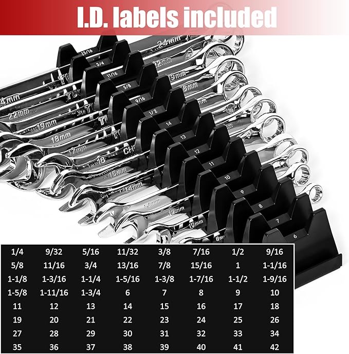 48PCS Magnetic Modular Wrench Organizer Wrench Holder - Image 4