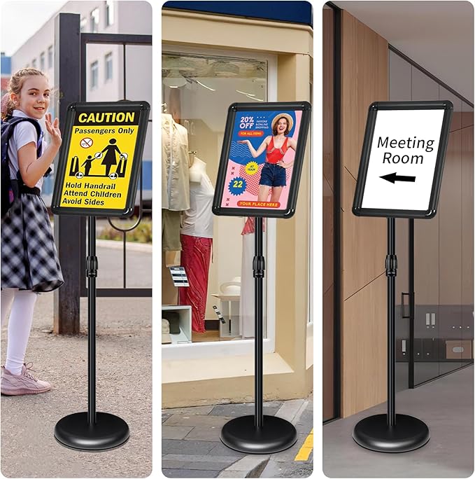 6Pack Adjustable Pedestal Sign Holder - Image 9