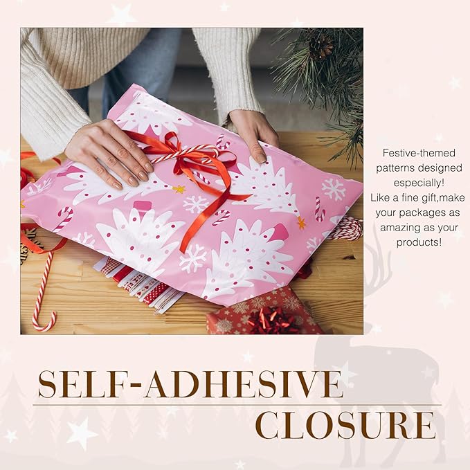 Metronic Christmas Poly Mailers 14.5x19" 500 Pack Shipping Bags - Image 8