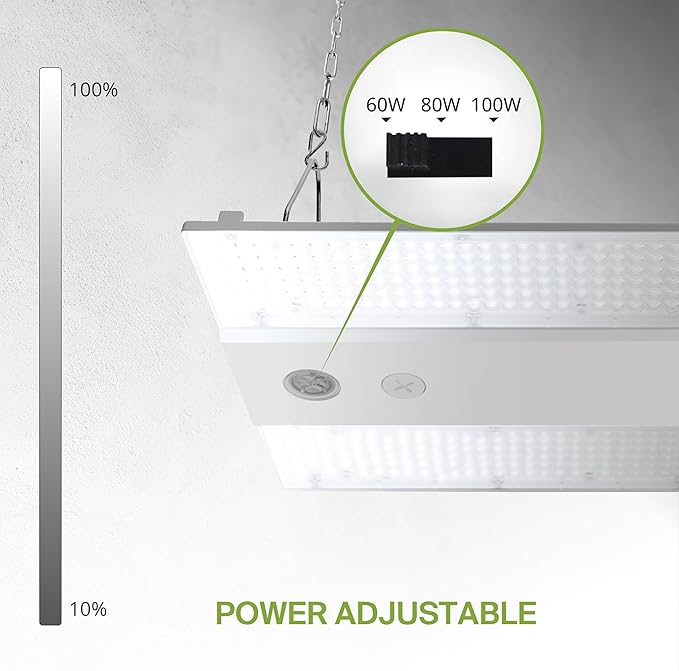 ASD LED Linear High Bay Light Fixture, Commercial Shop Lighting | Dimmable - Image 4