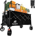 Favoyard Extra Large Collapsible Wagon Carts Foldable 360LBS Heavy Duty Beach by OutdoorFurnitureAccessories