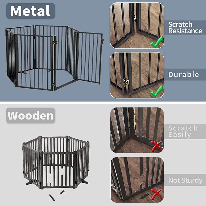 Metal Freestanding Dog Gates - Image 2