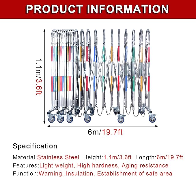 Stainless Steel Expandable Safety Barriers - Image 7