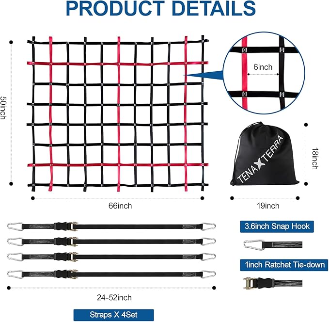 Cargo Net for Pickup Truck Bed - Image 3