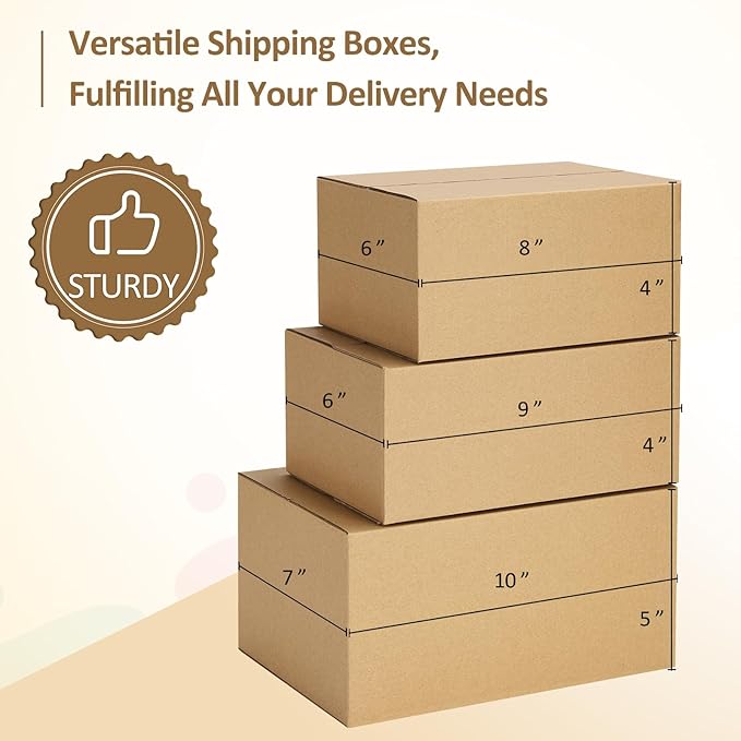 Eupako 30 Pack Small Shipping Boxes Assorted Sizes, Cardboard Boxes - Image 4