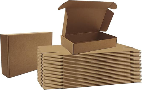 10x6x2 inches Shipping Boxes Bulk 25 Pack Brown, Corrugated Cardboard Box by Unknown