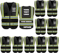 BeautyWill Custom Safety Vest Logo Class 2 High Visibility Reflevtive Vest by BeautyWill