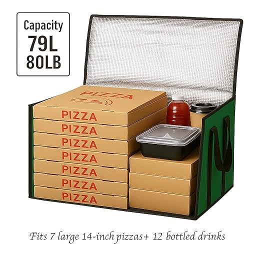 Bodaon 3-Pack Insulated Food Delivery Bag, XXXL Pizza Cooler Bags, Rideshare - Image 4