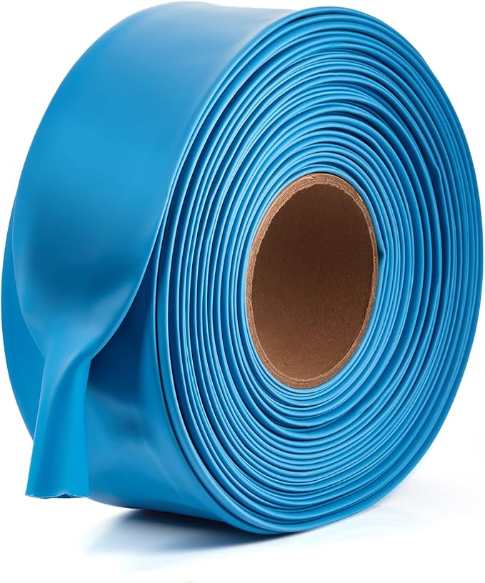 Chanzon 2:1 Ratio - 80Ft Roll - 2-3/8" Heat Shrink Tubing 2:1 Blue Polyolefin by Chanzon