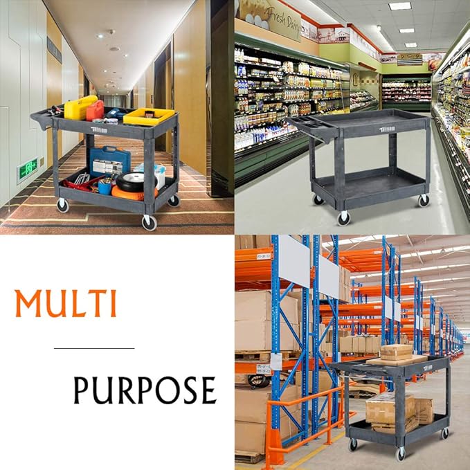 TUFFIOM Plastic Service Utility Cart - Image 8
