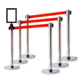 VIP Crowd Control Retractable Belt Stanchion Queue Safety Barrier Set by CrowdControlCenter