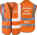 Personalized Safety Vest Custom High Vis Vest Customize Logo Safety Vest by Unknown