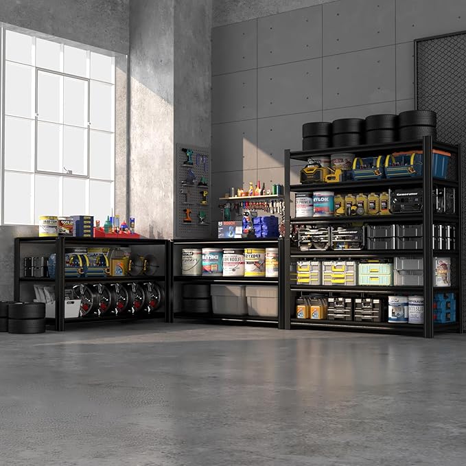 6-Tier 55" W x 24" D x 84" H Garage Shelving 3500LBS Storage Shelves Heavy Duty - Image 9