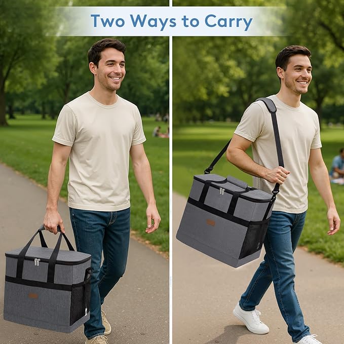 Lifewit Cooler Bag 30/50/60 Cans Collapsible and Insulated Large Lunch Bag - Image 5