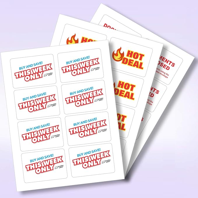 NextDayLabels – 3-3/8" x 2-1/3" Rectangular Sticker Labels - Image 4