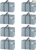 VENO 8 Pack Moving Bags and Large Christmas Storage Bins by Veno