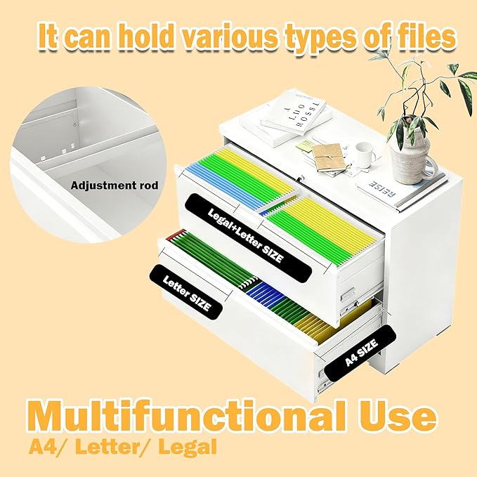 2 Drawer Lateral File Cabinet - Image 6