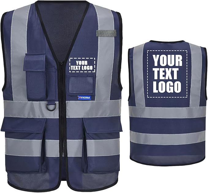 A-SAFETY High Visibility Reflective Safety Vest Customize Logo by A-SAFETY