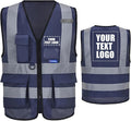 A-SAFETY High Visibility Reflective Safety Vest Customize Logo by A-SAFETY