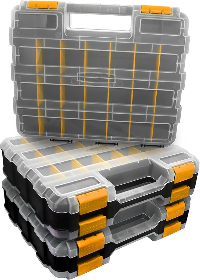 Double Side Tool Box Organizer, Hardware Storage Box, Portable Small Parts - Image 7