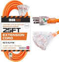 Iron Forge Cable 10 Gauge 25ft Lighted Outdoor Heavy Duty Extension Cord - 15 by IronForgeCable