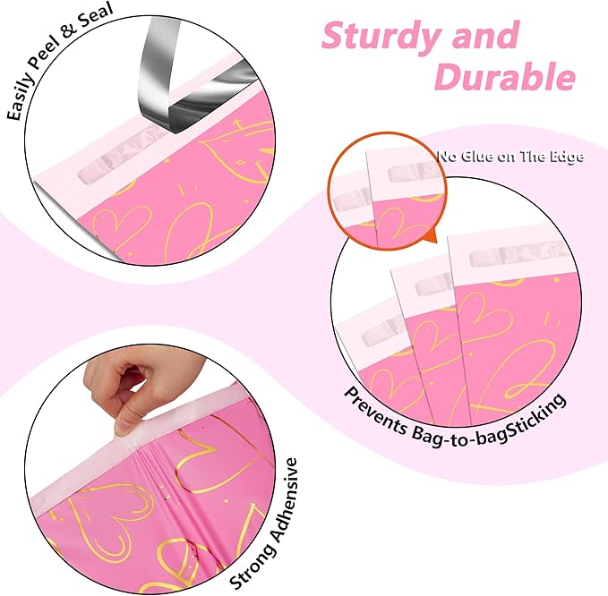 Thank You Poly Mailers 14.5x19 Inch 50 Pcs - Image 3