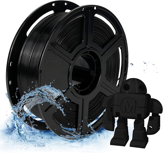 FLASHFORGE PETG Pro Filament 1.75mm Black, 3D Printer Filament 1kg Spool by FLASHFORGE