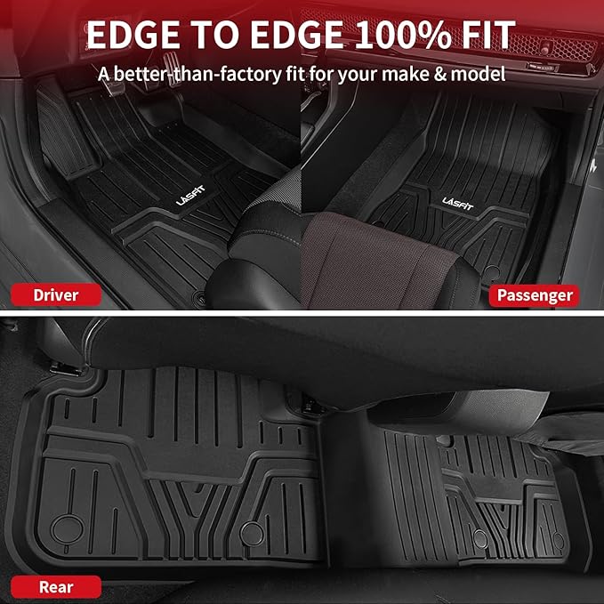 LASFIT Floor Mats for Honda Civic 2022-2025 2026 Sedan Hatchback Si| for Acura - Image 8