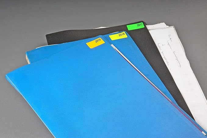 Royal Green Sticker Writable Stickers in Neon Yellow 1.57 inch x 0.75 inch - Image 3