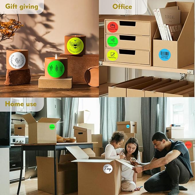3 X 3 Inch Color Coding Dot Labels Circle Thermal Printable Waterproof 500 Pcs - Image 6