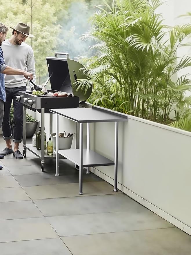 All-Stainless Steel Prep Table, 24 X 48 Inch, - Image 5