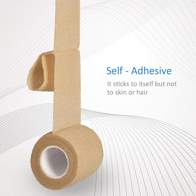 24 Pack Self Adherent Cohesive Wrap Bandages Non Woven Cohesive Bandage Elastic - Image 4