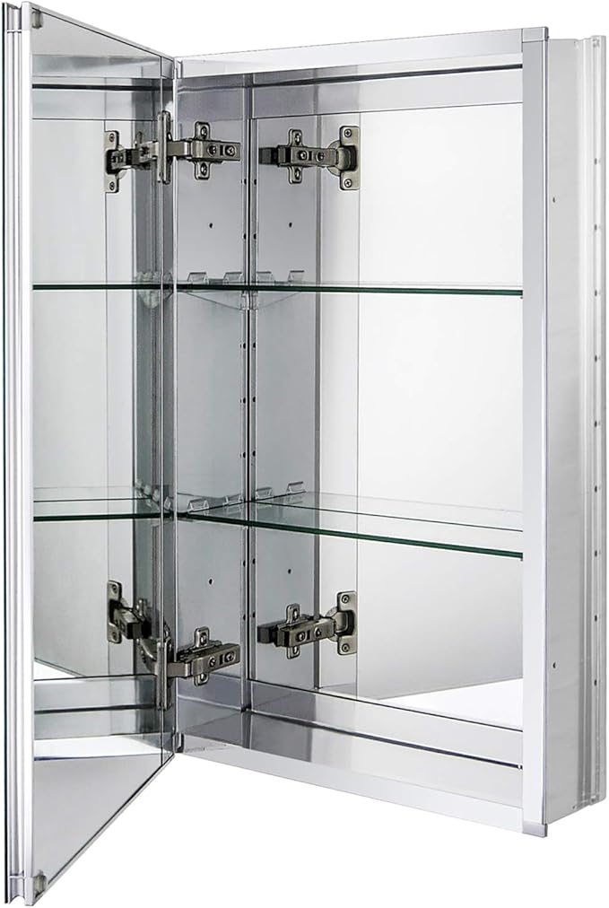 Fundin Aluminum Bathroom Mirror Cabinet Recess Mount Only, by Fundinmedicinecabinet