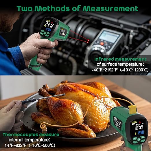 Infrared Thermometer Gun, SQECH Laser Thermometer Gun -40℉～2192℉, 50:1 - Image 3