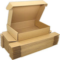 Small Brown Shipping Boxes for Small Business Pack of 25-9x6x2 inches Cardboard by Lmuze