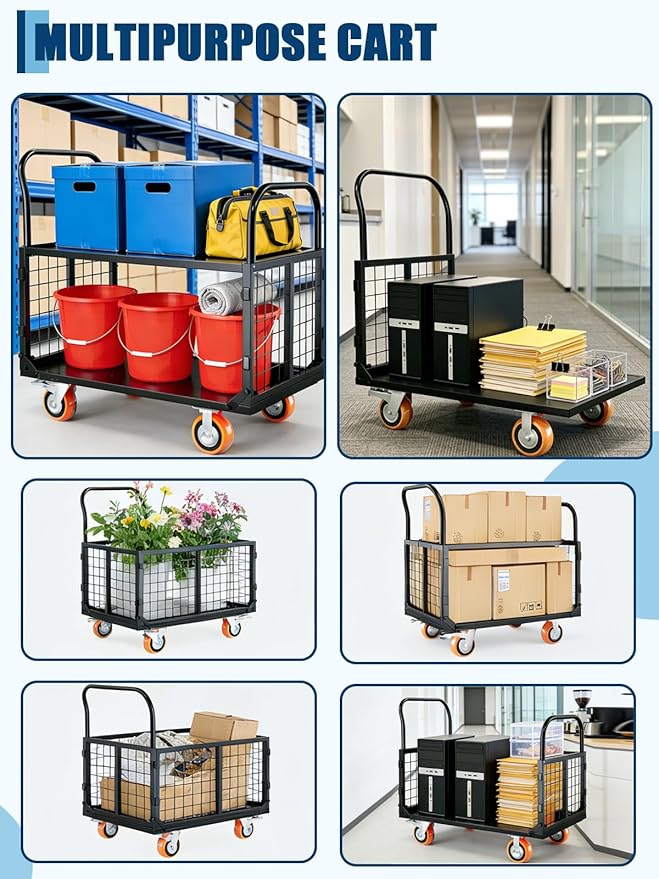 6-in-1 Platform Truck Cart - Image 7