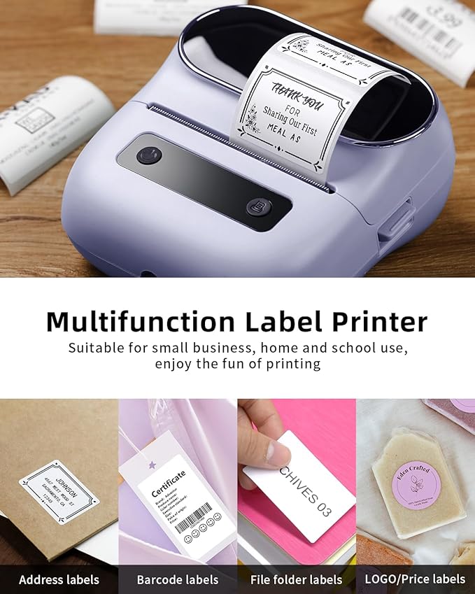 Phomemo M220 Label Maker, Small Business, Portable Wireless Printer - Image 8