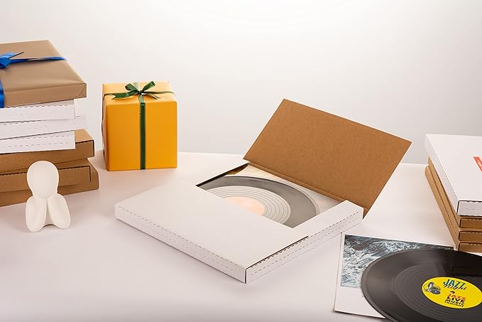 12" LP Mailers 12.8"L x 12.8"W x 1"H Vinyl Record Shipping Boxes, 15 Pack - Image 9
